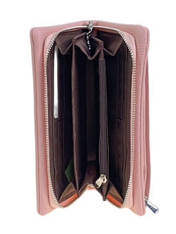 Женское портмоне из искусственной кожи, цвет розовый - Greta фото 2