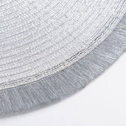 Набор салфеток Доляна. Блеск, серебро, d=38 см, 2 шт. фото 3