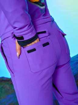 Женский сноубордический горнолыжный комбинезон Alpha Endless Aeternitas 223/2305 PRP - Пурпурное Сердце  фото 10
