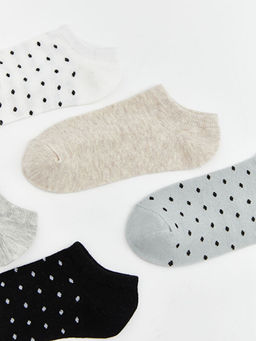 Desenli Kad?n Patik ?orap 5li