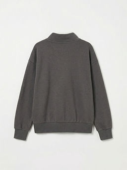 Dik Yaka K?z ?ocuk Sweatshirt