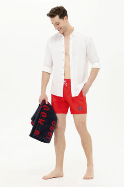 U. S. Polo Assn Мужские красные шорты для плавания - U.s. polo assn фото 6