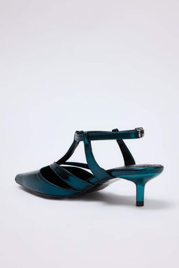 Petrol Yesili Kad?n 4,5 cm Klasik Topuklu Ayakkab? TAKSS26TO00019