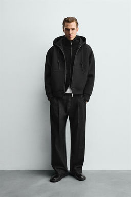 NEOPRENE-EFFECT HOODIE - Zara фото 16