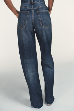 TRF WIDE-LEG HIGH-WAIST FULL LENGTH JEANS - Zara фото 31