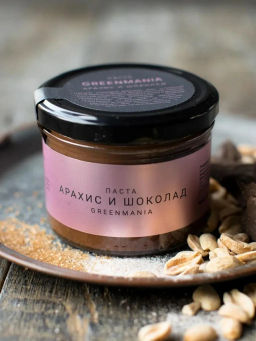 Паста GreenMania арахис и шоколад  фото 2