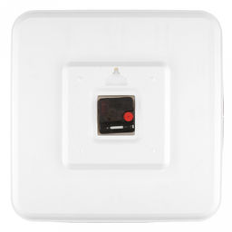 Часы настенные "Зимний ритм" 35х35х5см, мягкий ход, циферблат "Снежинки" белый/перламутровый; цифры арабские, золотой; корпус пластик, золотой/белый; в коробке (Китай)