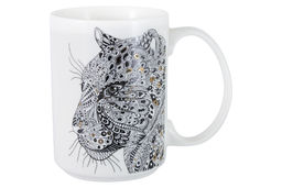 Кружка, 500 мл, фарфор N, белая, Леопард, Wild - Anna lafarg фото 2
