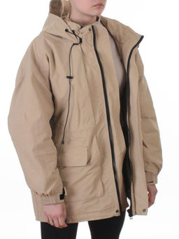 3096 BEIGE Куртка демисезонная женская (100 гр. холлофайбер) - Fashion фото 8