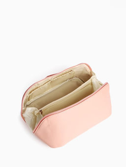Косметичка - органайзер на молнии, с отделами, ручкой, розовая