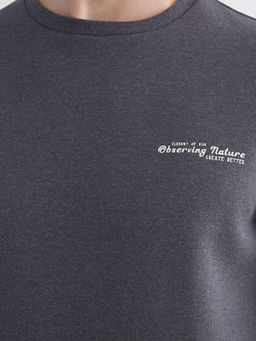 Bisiklet Yaka Erkek Sweatshirt