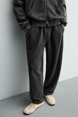 PANTAL?N JOGGER BALLOON FIT LAVADO / Antracita oscuro - Zara фото 15