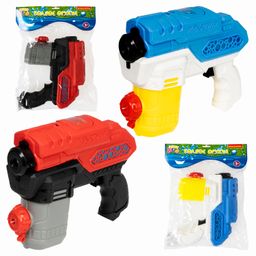 Водный пистолет на батар., Bondibon "Наше Лето", светящ, автоматич. стрельба водой, водозащита корпу