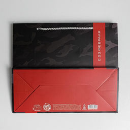 Цена за 2 шт. Пакет подарочный ламинированный, упаковка, С 23 февраля, ML 27?23?11.5 см