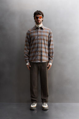 CHECK LYOCELL - WOOL SHIRT