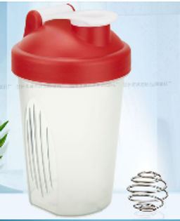 Бутылка/Шейкер SMALLHERO SHS-400 красная, для спортивного питания 400ML/уп80