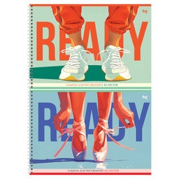 Альбом для рисования BG А4 40л. на спирали "Ready" (АР4гр40 08644) обложка картон