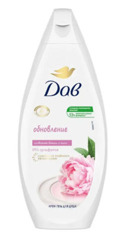 ДАВ д/душа гель-крем 250мл Ваниль и пион