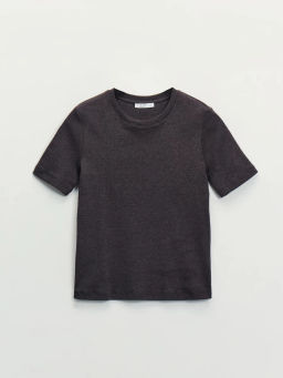 Базовая футболка в рубчик / Zarina  фото 6