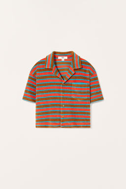 LIMITED EDITION STRIPED TOWELLING POLO SHIRT - Zara фото 6