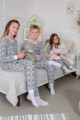 Пижама подростковая из кулирки пенье на манжетах Дрёма графити - Амадэль фото 42