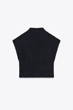 RIBBED KNIT VEST - Zara фото 6
