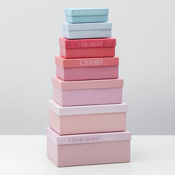 Набор коробок подарочных 15 в 1 Нежность, 12 х 6.8 х 4 см - 46.6 х 30.2 х 17.5 см - Дарите счастье фото 6