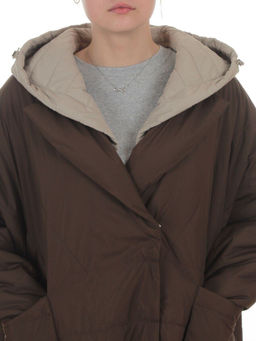 8030 BROWN Куртка демисезонная женская (100 гр. холлофайбер)