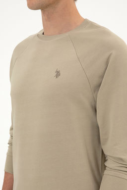 Erkek A__k Haki Basic Sweatshirt Sepette S_rpriz _ndirim - U.s. polo assn фото 14