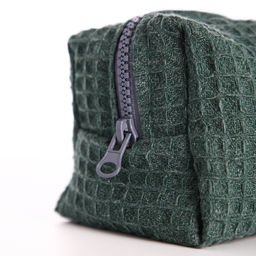 Косметичка дорожная на молнии TEXTURA, цвет зелёный  фото 7