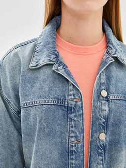 Oversize Kad?n Jean G?mlek Ceket