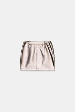 FAUX LEATHER MINI SKIRT - Zara фото 7