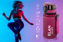 Бутылка для воды 350 мл 6,8*6,8*17 см "Style Matte" бургундия