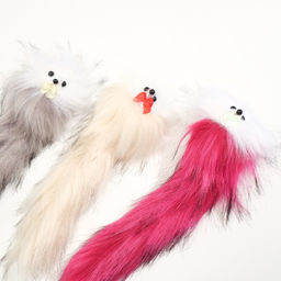 Цена за 3 шт. Мышь из искусственного меха, до 24 см с хвостом, микс цветов - Simaland фото 5