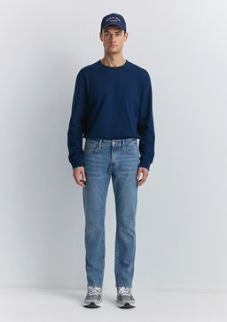 Hunter 90lar Puslu Vintage Ac?k Mavi Jean Pantolon  фото 2