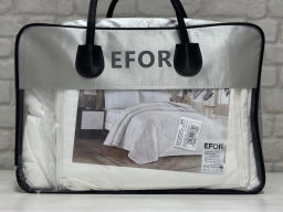 КПБ EFOR PREMIUM SATIN BEAYZ с одеялом белый евро