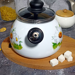 Чайник для плиты 2,0л 4с210я Ромашки лето белосн. сф. со св.