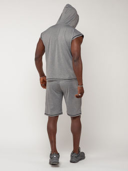 Спортивный костюм летний мужской светло-серого цвета 2265SS - FUYOUKAI фото 4