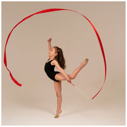 Лента гимнастическая с палочкой Grace Dance, 4 м, цвет фуксия  фото 5