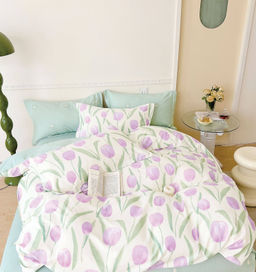 Постельное белье сатин элит на молнии - Весенние мечты 1.5 сп. (нав.70х70)