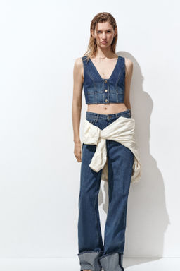 Crop top en denim - H&m фото 4