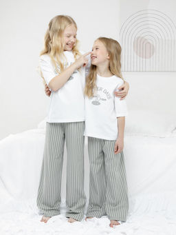 МП 1657/белый Н250 пижама для дев