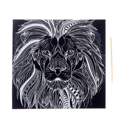Цена за 4 шт. Гравюра «Лев»