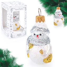 Елочное украшение Снеговик с метлой Ф407/П - Коломеев фото 3