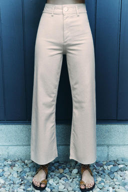 ZW MARINE STRAIGHT-LEG HIGH-WAIST JEANS - Zara фото 5