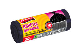 Avikomp пакеты для мусора, 20л*30шт, Стандарт, в Рулоне (черные) 6мкм