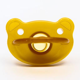 Пустышка цельносиликоновая, от 0 мес., классическая, Мишка