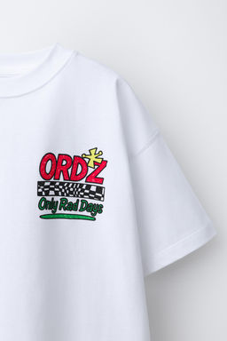 CAMISETA ESTAMPADA LOGO / Blanco - Zara фото 3