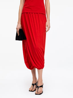Falda midi drapeada - H&m фото 4