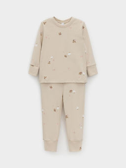 К 1552/серо-бежевый,милые животные пижама д/дет яс